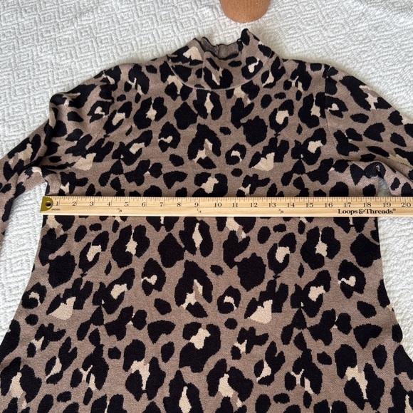 Dennis by Dennis Basso Women’s Leopard Brown Blouse Size M - Picture 4 of 8